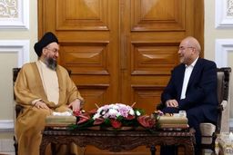 عمار حکیم در مجلس با قالیباف دیدار کرد