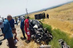 تصادف زنجیره‌ای در محور ارومیه – سرو با یک کشته