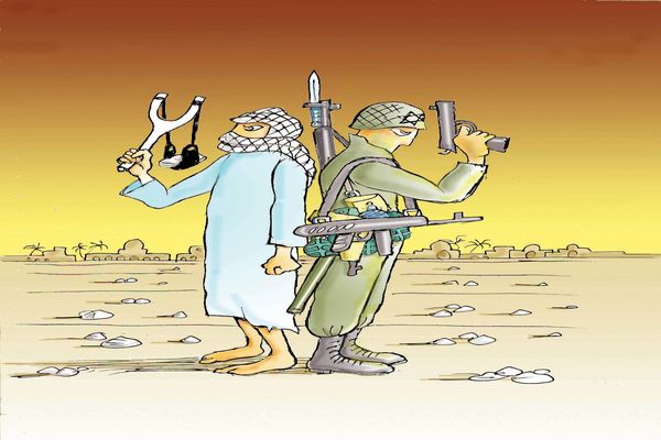 فلسطین و اسرائیل/کاریکاتور جواد علیزاده