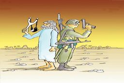 فلسطین و اسرائیل/کاریکاتور جواد علیزاده