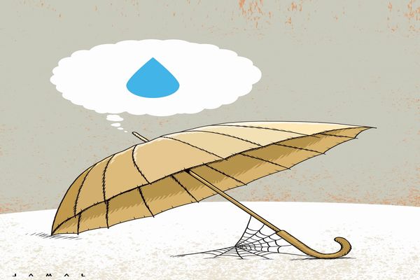 بحران آب/ کاریکاتور جمال رحمتی