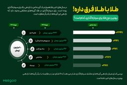 کدام نوع طلا بیشترین بازدهی را در یک سال اخیر داشته است؟