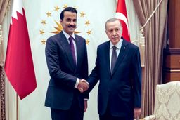 تماس تلفنی اردوغان با امیر قطر برای بررسی تحولات فلسطین و روابط دوجانبه