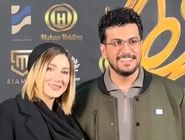 حضور امیرحسین قیاسی و همسرش در جشن حافظ+فیلم
