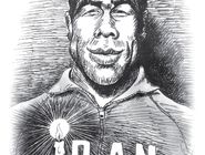 غلامرضا تختی/ کاریکاتور جواد علیزاده