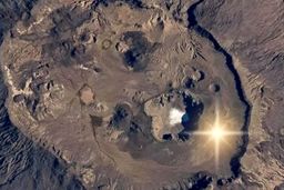 ثبت لکه درخشان در قلب صحرای آفریقا توسط فضانوردان ناسا