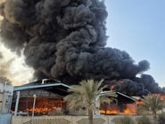 آتش‌سوزی در شهرک صنعتی یزد کنترل شد