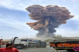 انفجار در بندر شهید رجایی بندرعباس+فیلم